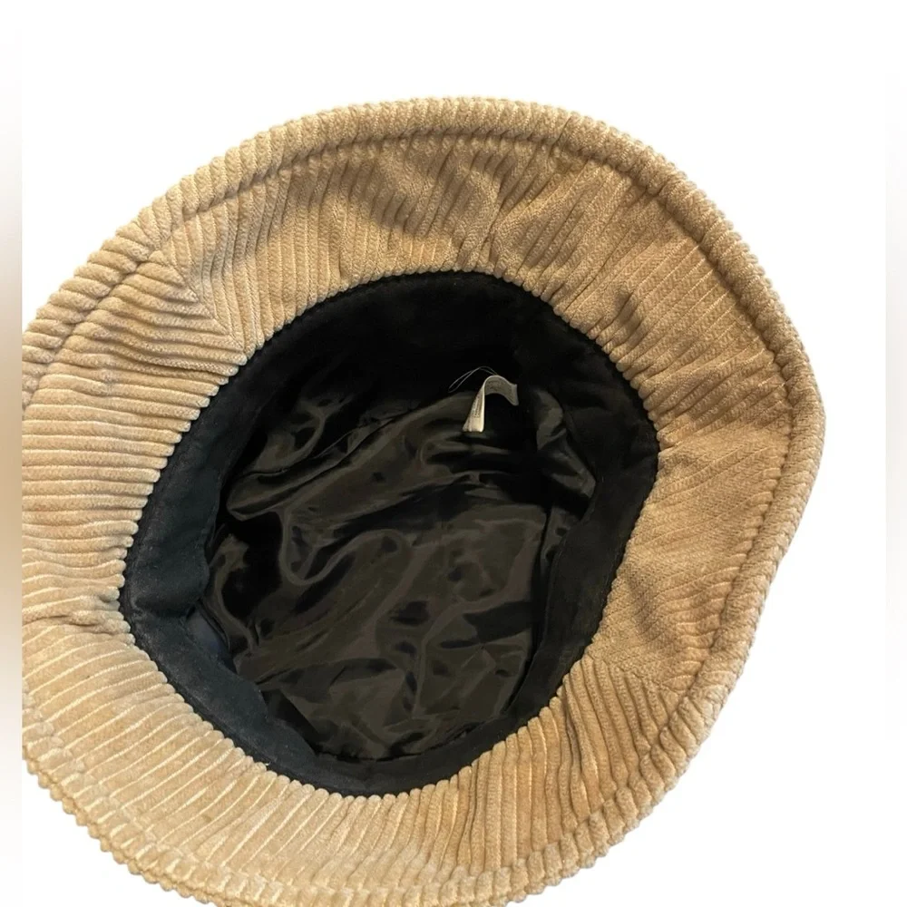 Tan Corduroy Bucket Hat - 100% Cotton